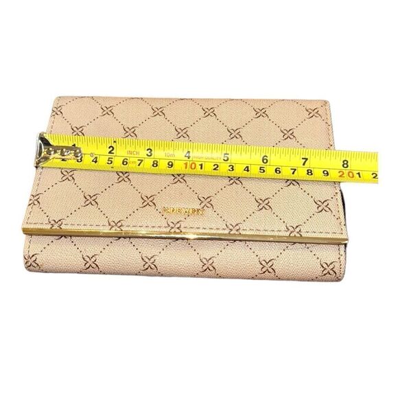 NWT Nine West Status Logo Wallet on a String - Khaki/Gold - Picture 8 of 9